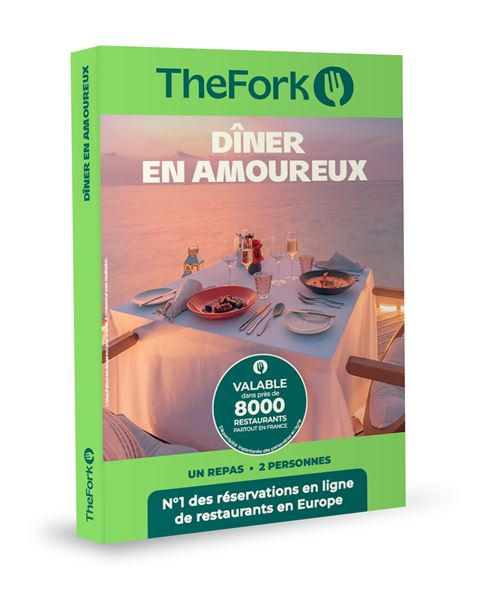 Coffret cadeau TheFork Dîner en amoureux