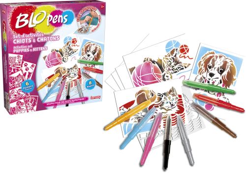Set d’activités Chiots et chatons Blopens Lansay