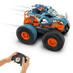 Véhicule télécommandé Hot Wheels RC Rhinomite Transformable