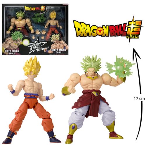 Figurines Dragon Ball Z Battle Pack SS Goku vs SS Broly 17 cm