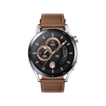 Montre fashion connectée huawei watch gt 2 marron 46mm