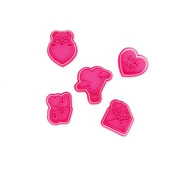 Set de 25 Cookie Time Legami Saint-Valentin Rose