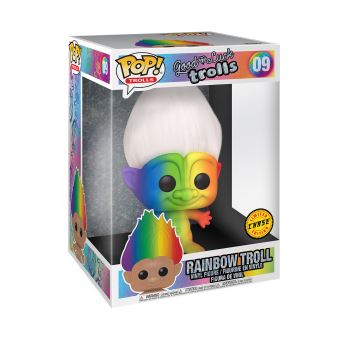 Figurine Funko Pop Trolls Rainbow Troll with Chase 10" Modèle aléatoire