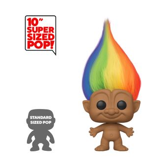 Figurine Funko Pop Trolls Rainbow Troll with Chase 10" Modèle aléatoire