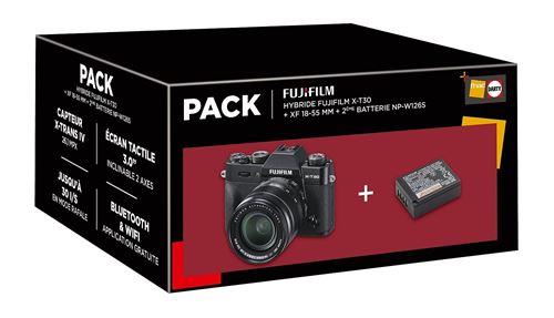 Fujifilm X-T30 + Objectif XF 18-55 mm + 2de batterij Pack
