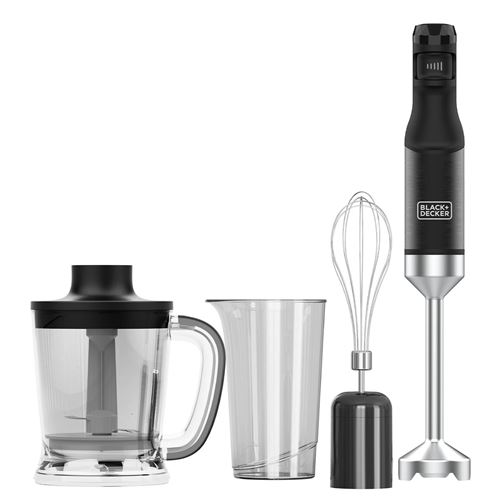 Mixeur Plongeant Black+Decker Bxhba1501E 1500 W Gris Inox
