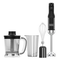 Mixeur plongeant avec accessoires de 1500W a puissance progressive.