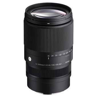 Objectif zoom Sigma Contemporary 16-300mm F3.5-6.7 DC OS Noir pour Monture Fujifilm X