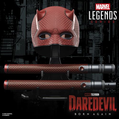 Marvel Legends Series Daredevil: Born Again matraque et Masque de Cosplay Premium