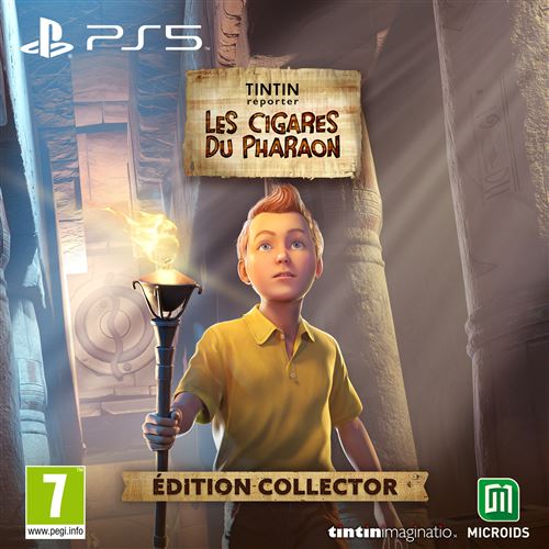 Pochette avant du jeu Tintin Reporter: Les Cigares Du Pharaon Edition Collector PS5