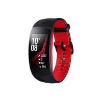 Samsung Gear Fit 2 Pro Verbonden Armband Zwart en Rood Maat L