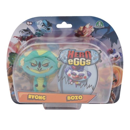 Figurines Hero egg Blister 2 Hero eggs Bozo et Ryong 2