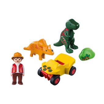 Taille Unique Playmobil Explorateur et Dinosaures 9120