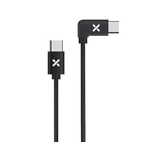 Cable coude USB-C vers USB-C 1M Noir