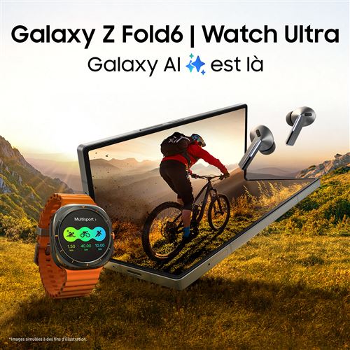 Montre connectée Samsung Galaxy Watch Ultra 47 mm 4G Argent