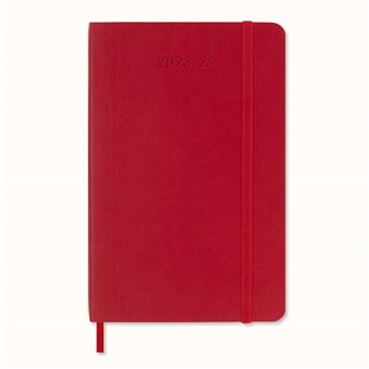 Agenda civil semainier Moleskine Format de poche souple Rouge