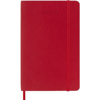 Agenda civil semainier Moleskine Format de poche souple Rouge