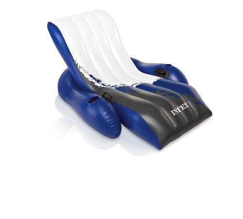 Chaise longue gonflable de piscine Intex Violet et Blanc