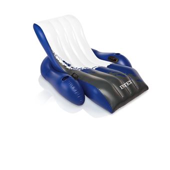 Chaise longue gonflable de piscine Intex Violet et Blanc