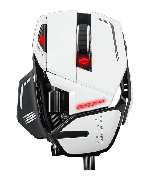 Mad Catz R.A.T. 8+ Optisch Gaming Muis met Draad Wit