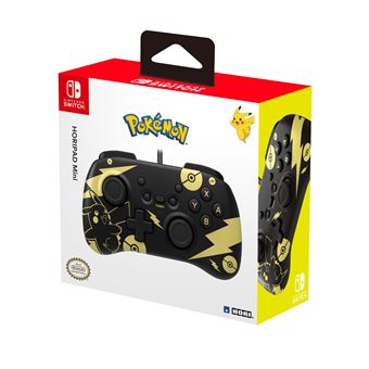 Manette Hori pour Nintendo Switch Horipad Mini Edition Pokémon: Pikachu Noir & Or