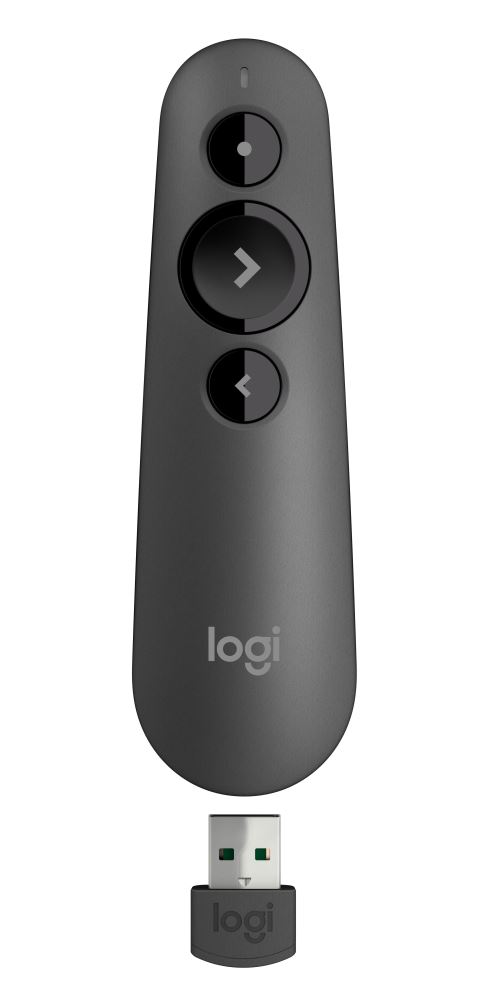 Logitech R500 - Afstandsbediening presentatie - 3 knoppen - grafiet