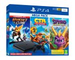 Sony PlayStation 4 - Hits Mega Pack - console de jeux - HDR - 500 Go HDD - noir de jais - Ratchet & Clank, Crash Team Racing Nitro-Fueled, Spyro Reignited Trilogy