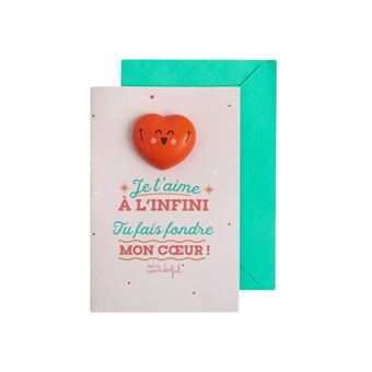 Accessoire de bureau Mr. Wonderful Carte Fondre Mon cœur