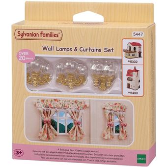 Playset Sylvanian Families 5447 Le set rideaux et lampes