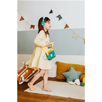 Annmore Pochette pour Lunii Fabrique à Histoires et Casque, Rose | Compatible avec Bookinou