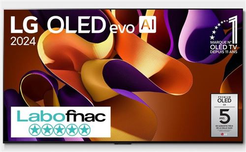 Tv Oled Evo Lg Oled65G4 164 Cm 4K Uhd Smart Tv 2024 Noir Et Argent