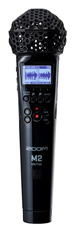 Enregistreur audio au format Microphone Zoom à 2 pistes 32 Bits M2 MicTrak Noir