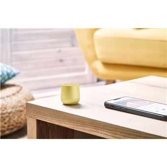 Enceinte sans fil Bluetooth Lexon Mino Plus Alu Jaune clair