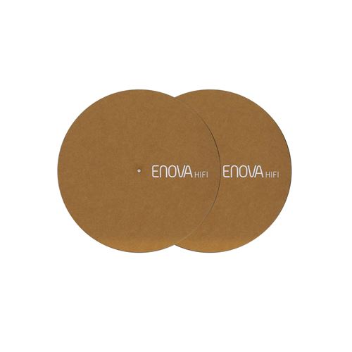 Paire de feutrine Enova Hifi FS 120 BR Marron pour platines vinyles