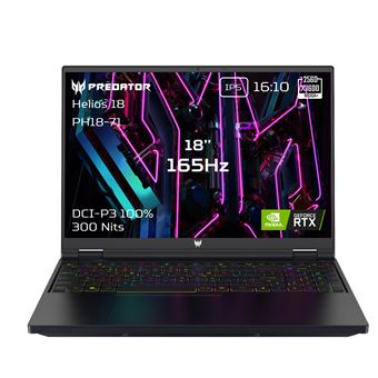 PC Portable Gaming Acer Predator Helios 18 PH18-71-760P 18" Intel Core i7 16 Go RAM 1 To SSD Noir abyssal