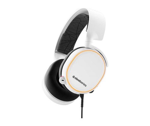 Steelseries Arctis 5 - Casque De Jeu À Éclairage Rvb - Son Surround Dts Headphone:X V2.0 Pour PC Et PlayStation 4 - Blanc