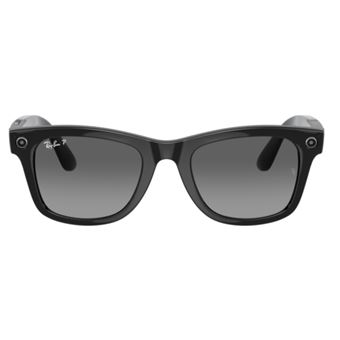 Lunettes de soleil Ray-Ban Stories Wayfarer Large Black polarisé