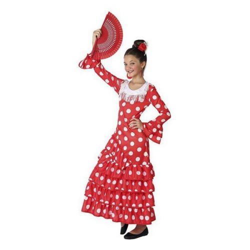 Déguisement pour enfants sévillane rouge taille 10-12 ans