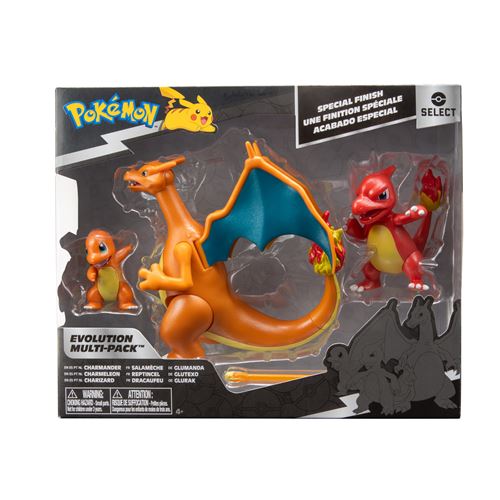 Figurine Pokémon Select Evolution Multipack Salameche Reptincel et Dracaufeu - vue 2