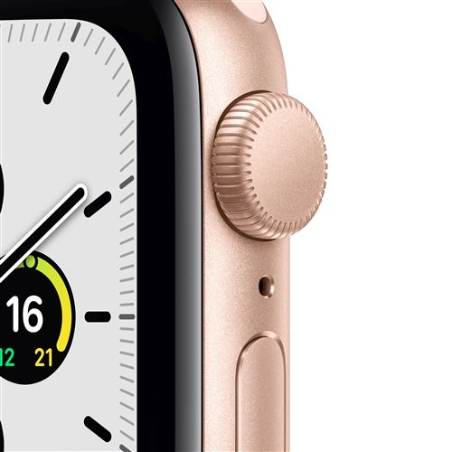 Apple Watch SE GPS, 40 mm gouden aluminium kast met roze sportband - Fnac.be  - Apple Watch