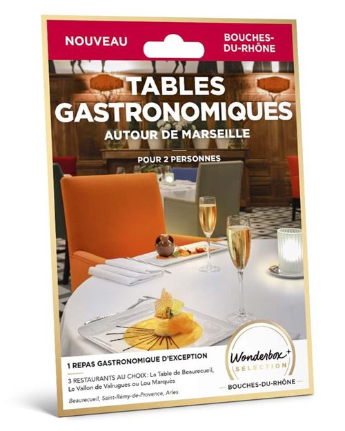 Coffret cadeau Wonderbox Tables gastronomiques autour de Marseille