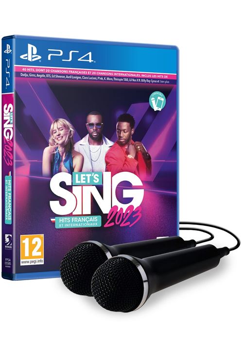 Let's Sing 2023 + 2 Micros Edition Bundle PS4