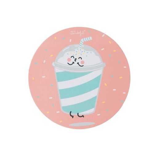 Tapis de souris rond Mr. Wonderful Edition Milkshake