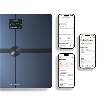 Balance Withings Body Connectée – Noir, WiFi/Bluetooth, Suivi IMC, Multi-utilisateurs (occasion)