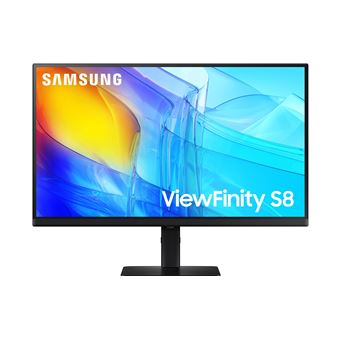 Samsung ViewFinity S8 S32D800EAU - S80D Series - écran LED - 32" - 3840 x 2160 UHD @ 60 Hz - VA - 350 cd/m² - 3000:1 - HDR10 - 5 ms - HDMI, DisplayPort - noir - 1