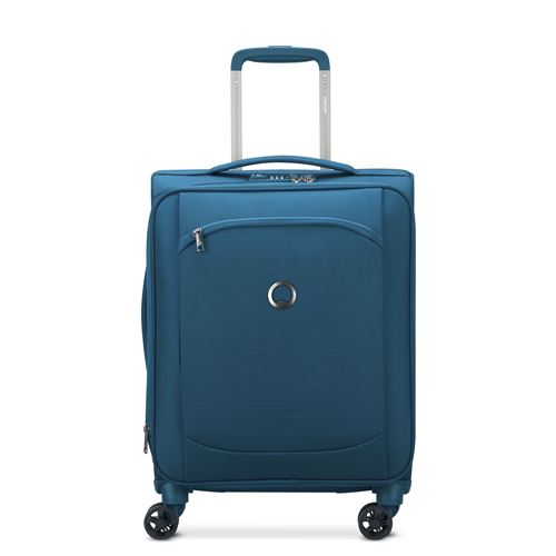 Valise cabine extensible Delsey Montmartre Air 2.0 Slim 55 cm Bleu