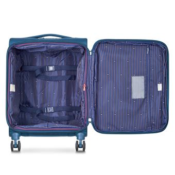 Valise cabine extensible Delsey Montmartre Air 2.0 Slim 55 cm Bleu