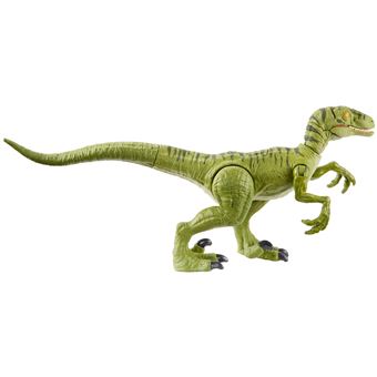 Figurine Jurassic World Attaque sauvage Vélociraptor Vert