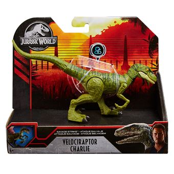 Figurine Jurassic World Attaque sauvage Vélociraptor Vert
