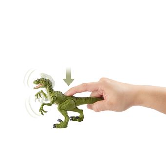 Figurine Jurassic World Attaque sauvage Vélociraptor Vert